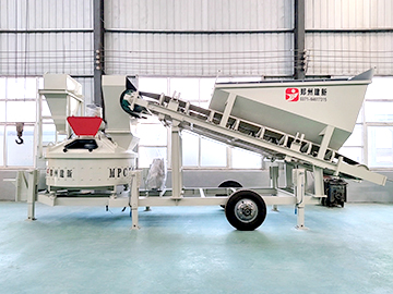 vertical axis mobile mixing plant