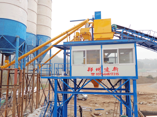  Case of HZS120 concrete mixing station in Bazhong, Sichuan