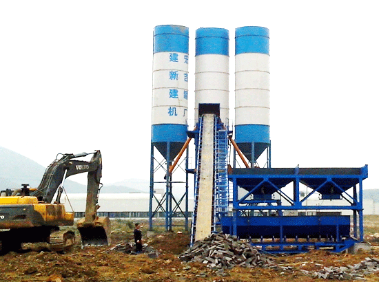 concrete mixing station