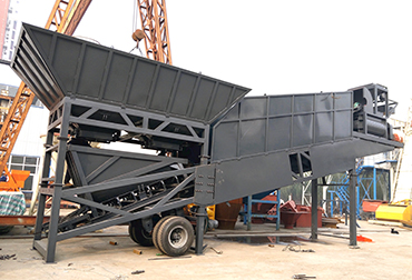 Shanxi YHZS50 Mobile concrete mixing plant