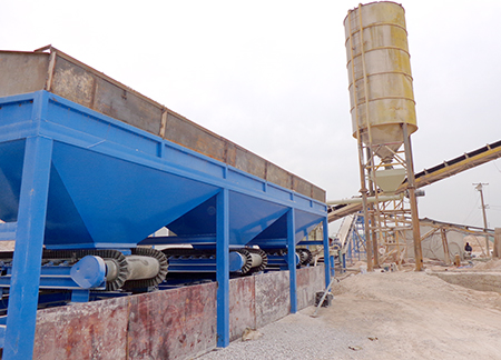 Hunan 300 tons stabilized soil mixing plant site case